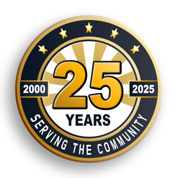 25 yrs badge