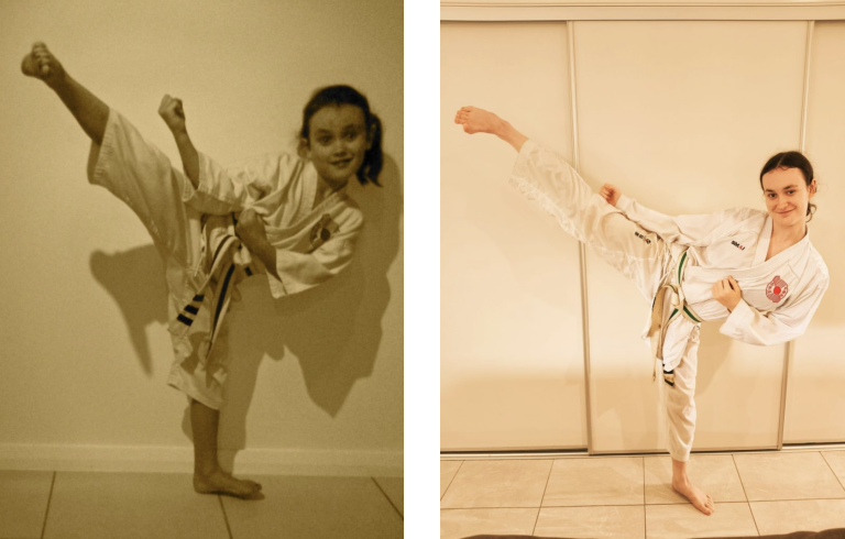 From Little Champion to Sensei: A Kick Through Time