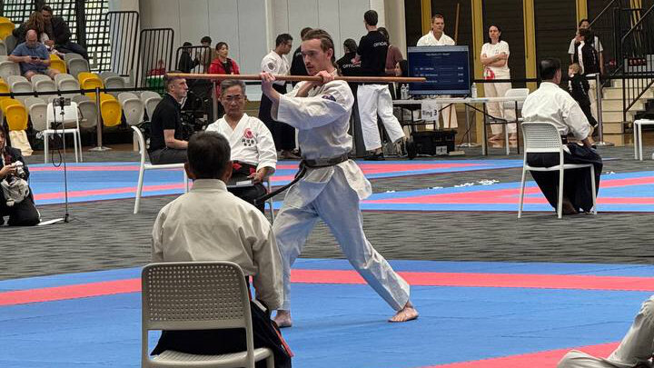Sensei Bailey Keefe competing at the 2026 Soke Cup