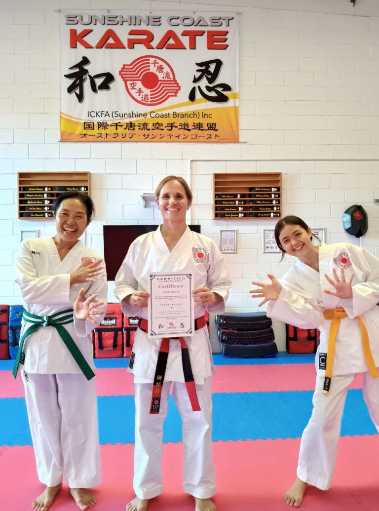 35 Years of Mastery: Celebrating Sensei Sandra’s Milestone at Sunshine Coast Karate